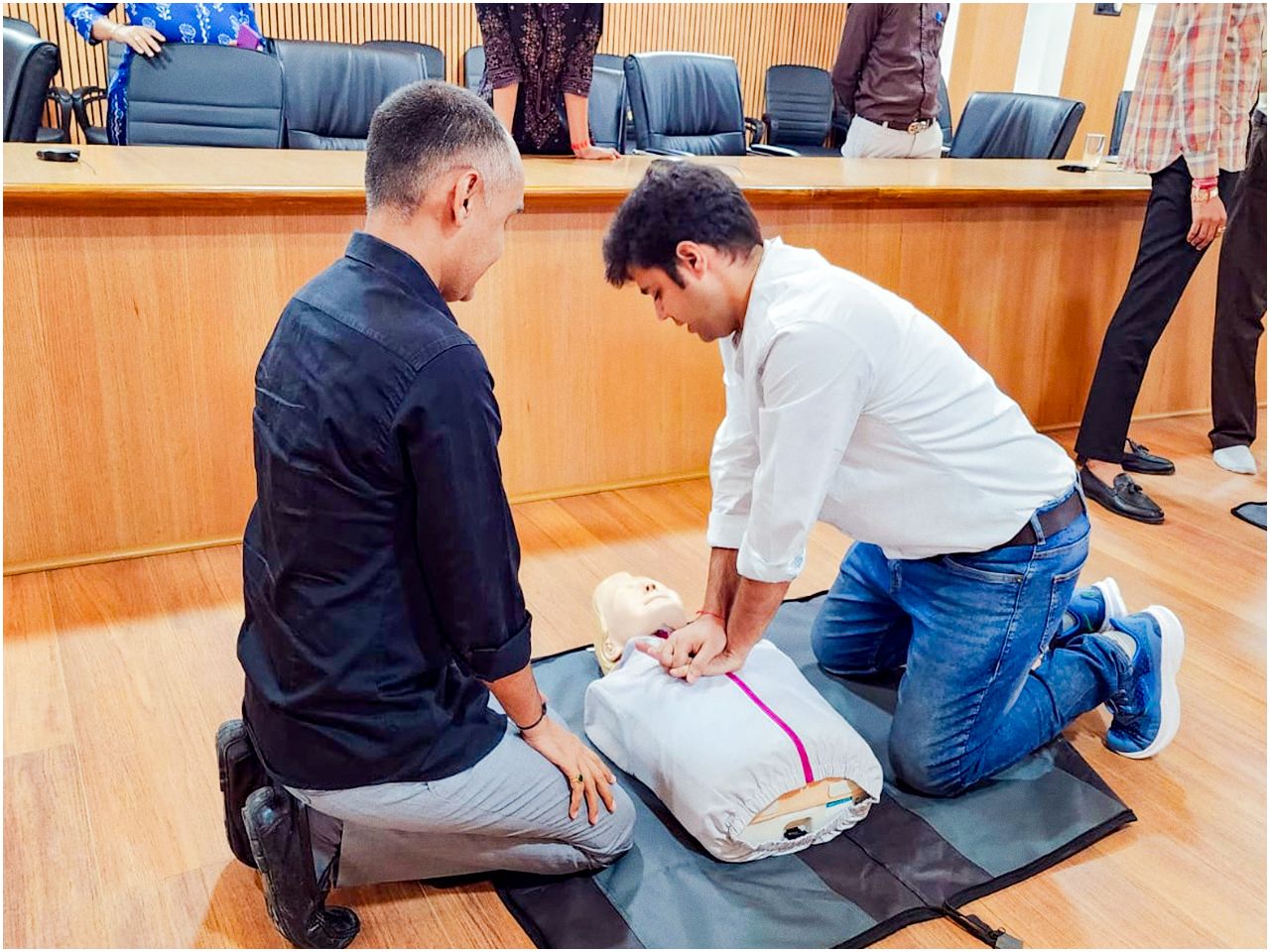 A CPR training session on Compression-Only Life Support (COLS) was conducted at Ahmedabad office equipping employees with vital life-saving skills to respond confidently in emergency situations